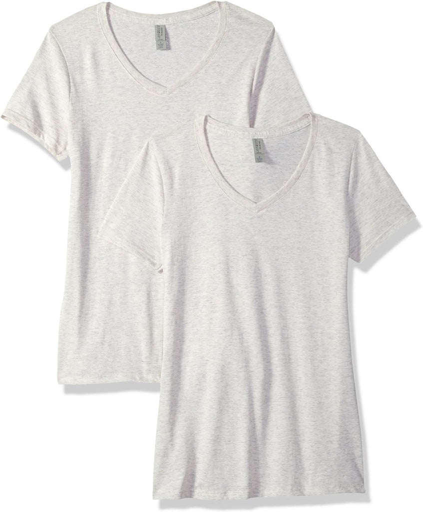 Jerzees Women's Tri-Blend V-Neck T-Shirt(2-Pack)
