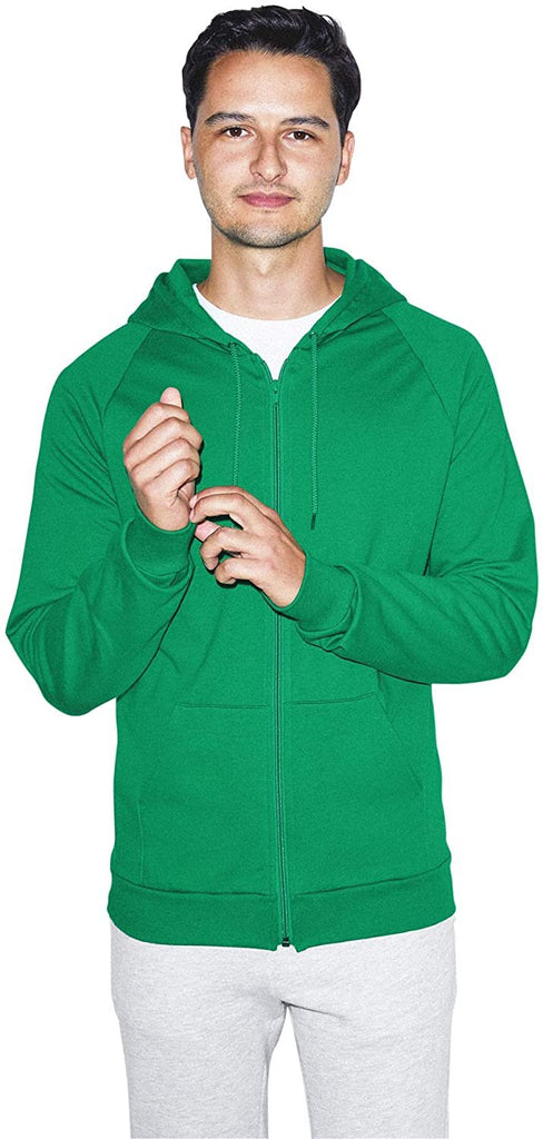 American Apparel Men's California Fleece Long Sleeve Zip Hoodie