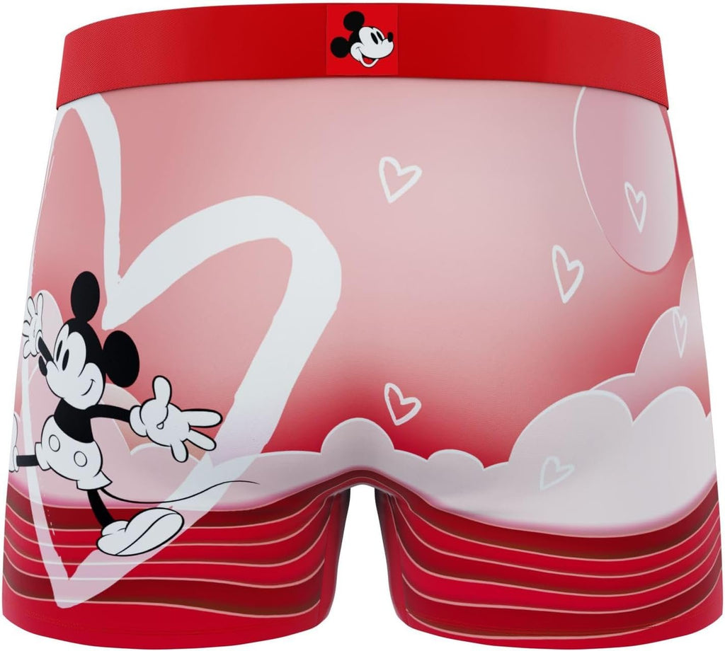 CRAZYBOXER Men's Underwear Disney Classic Mickey Distortion-free Boxer Brief Comfortable