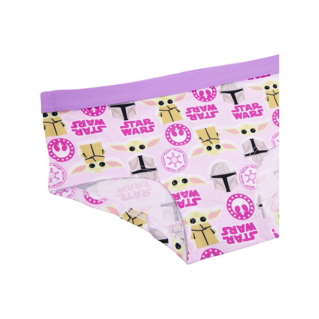 Girls' Star Wars Mandalorian 4-Pack Panties Cotton/Spandex Blend Sizes 4,6,8,10