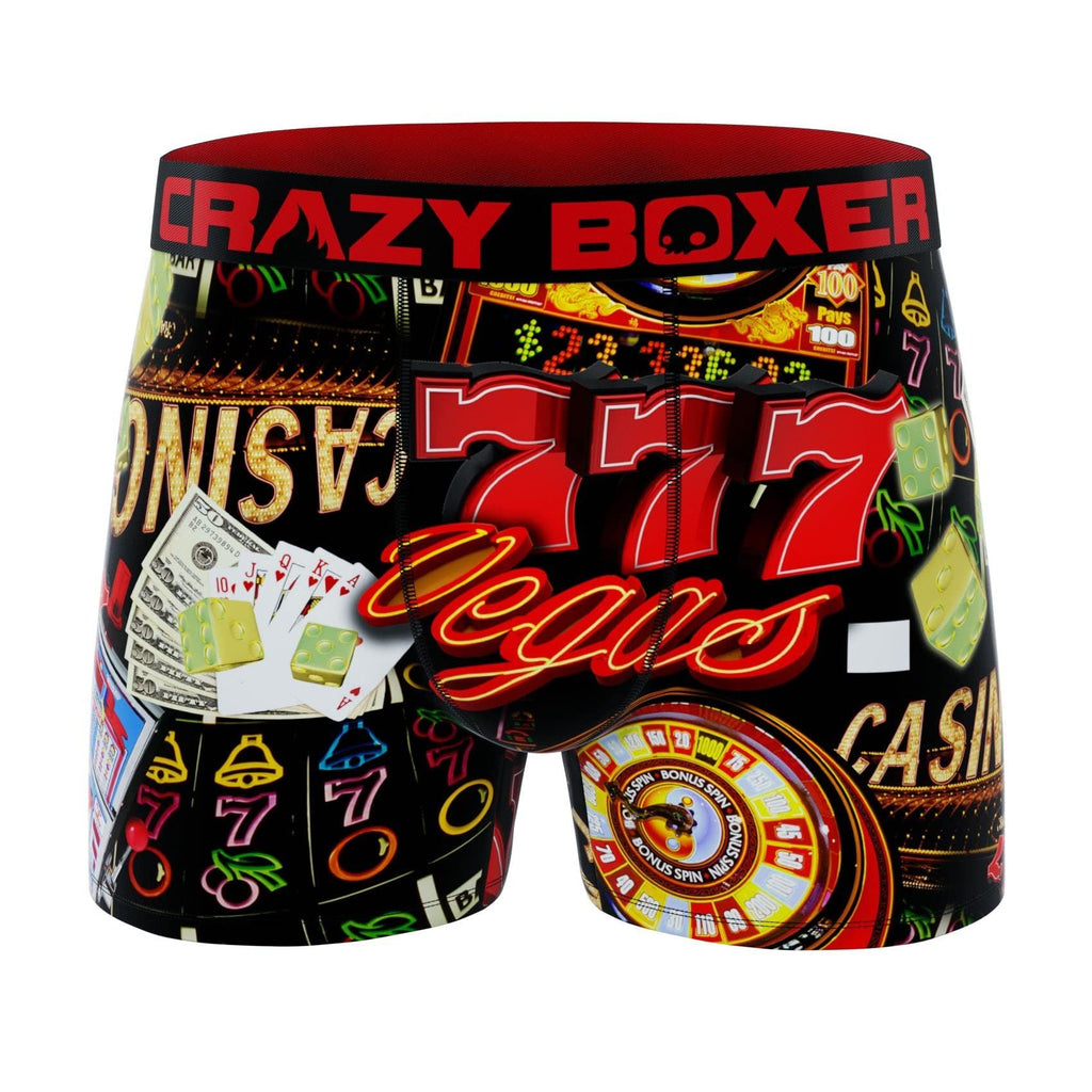 CRAZYBOXER Casino in Vegas Men's Boxer Briefs (2 Pack)