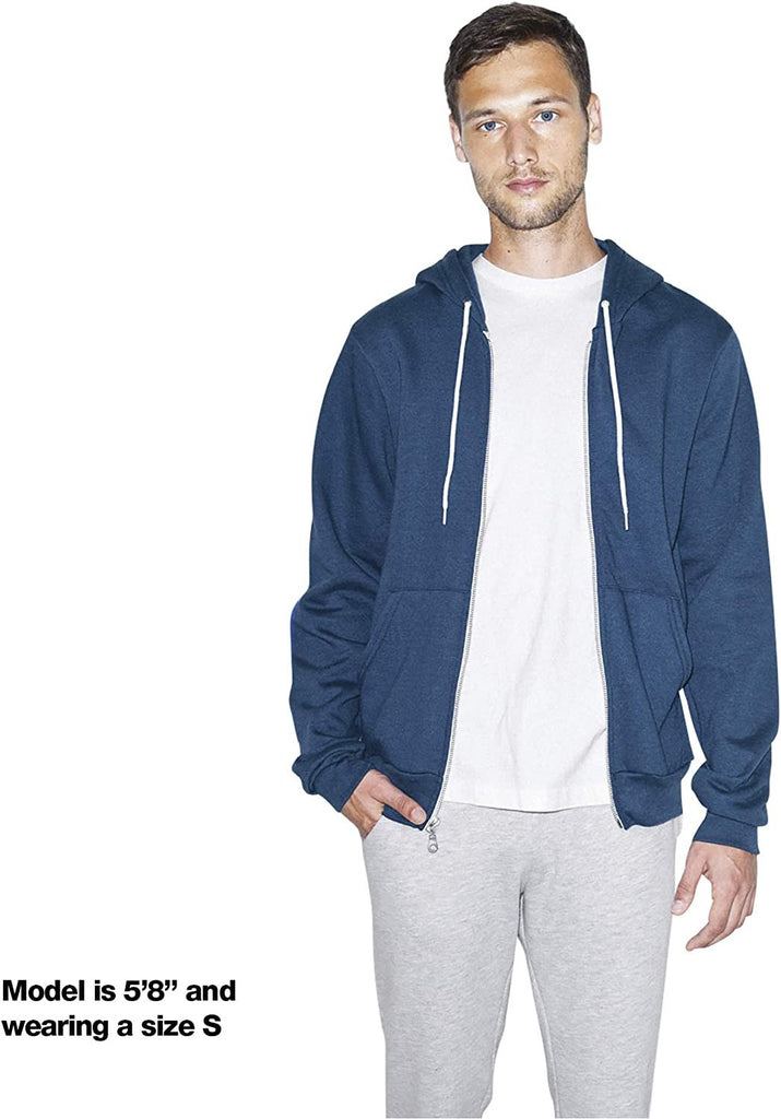 American Apparel Men's Flex Fleece Long Sleeve Zip Hoodie