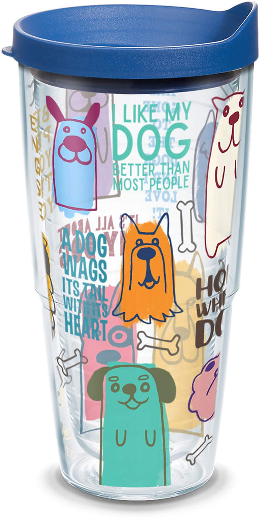 Tervis Dog Sayings Made in USA Double Walled Insulated Tumbler Travel Cup Keeps Drinks Cold & Hot, 24oz, Classic