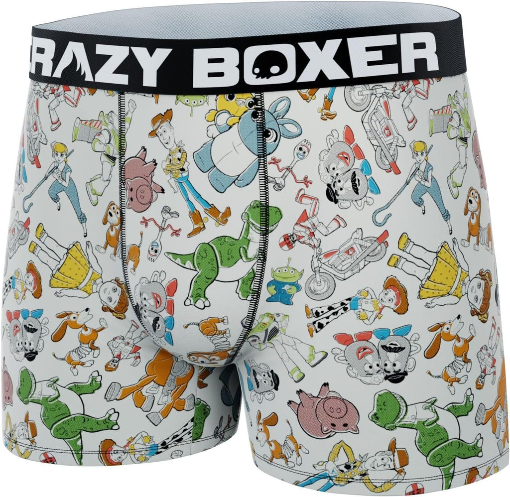 CRAZYBOXER Men's Underwear Disney Classic Mickey Distortion-free Boxer Brief Comfortable