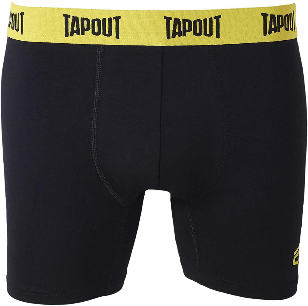 TapouT Mens Athletic Underwear - 6-Pack Stretch Athletic Boxer Briefs Training Breathable Athletic Fit No Fly