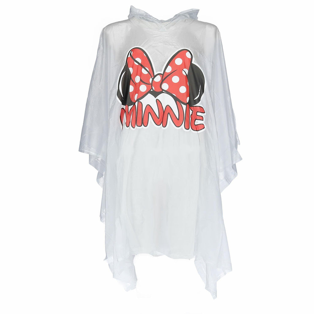 Disney Women's Minnie Mouse Ears Rain Poncho, Clear, Clear, Size One Size