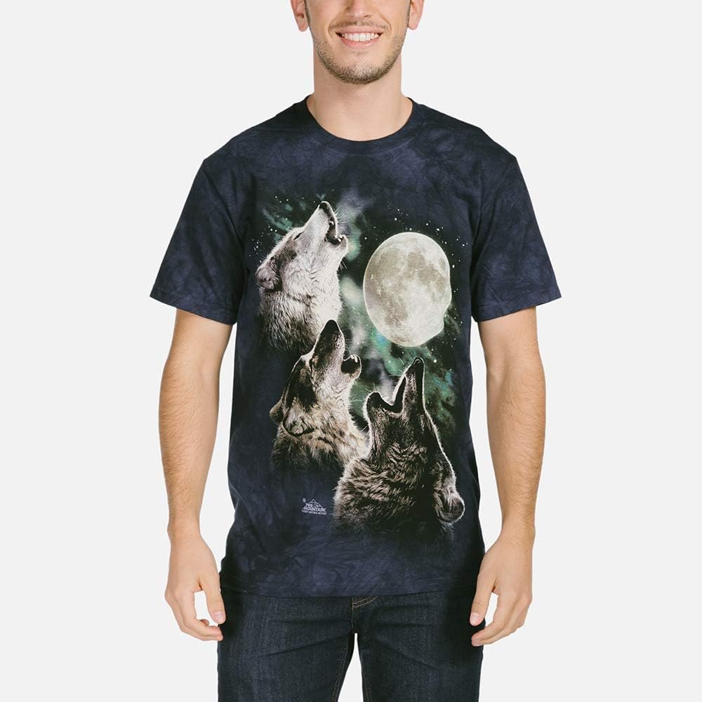 The Mountain Men's Three Wolf Moon Short Sleeve Tee