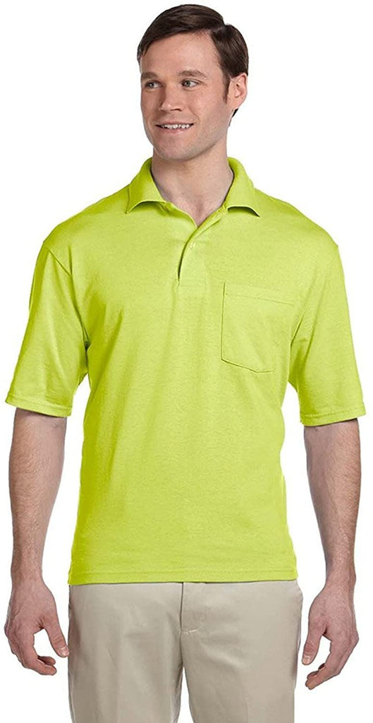 Jerzees Mens 50/50 Jersey Pocket Polo with SpotShield (436P)