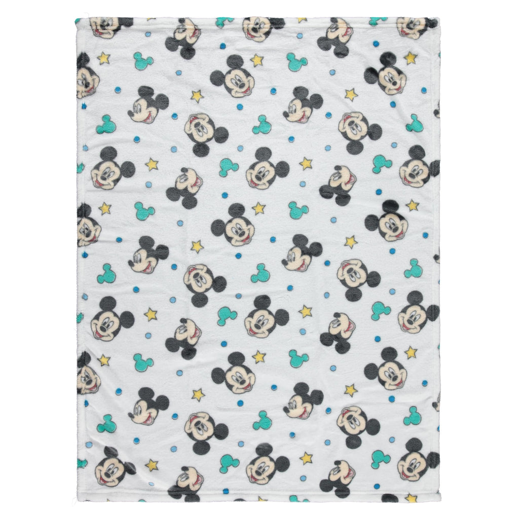 Disney Characters Flannel Fleece Baby Blanket - Soft & Cozy 30x40 Inches, Featuring Mickey Mouse, Minnie Mouse, Winnie The Pooh, and Dumbo