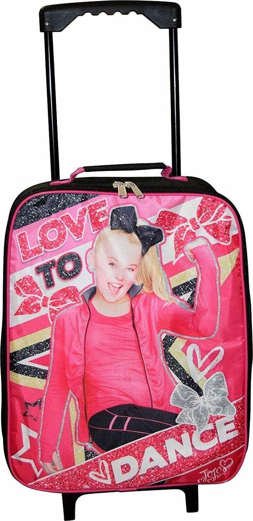 Ruz Jojo Siwa 15" Collapsible Wheeled Pilot Case - Rolling Luggage Carry-On Dance Girls