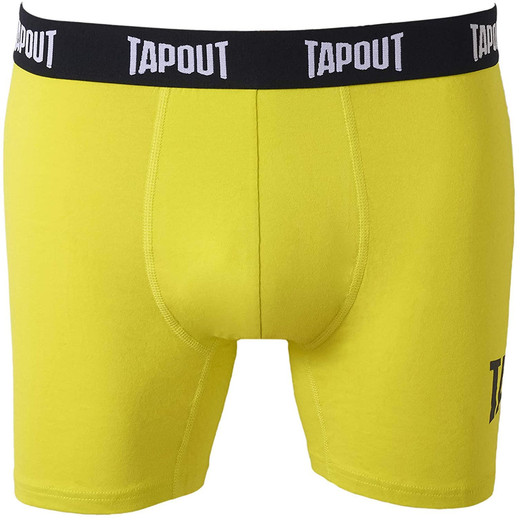 TapouT Mens Athletic Underwear - 6-Pack Stretch Athletic Boxer Briefs Training Breathable Athletic Fit No Fly