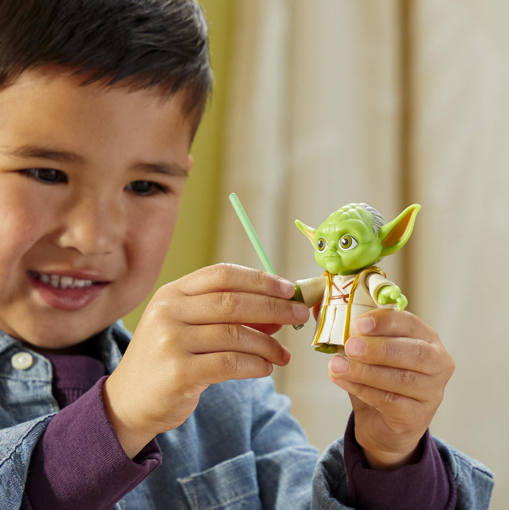 Star Wars: Young Jedi Adventures Yoda Action Figure, 3-Inch-Tall Toys, Preschool Toys for 3 Year Old Boys & Girls