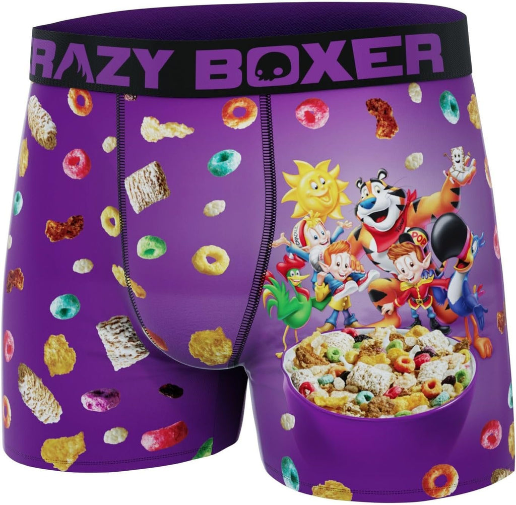 CRAZYBOXER Men's Underwear Kelloggs Stretch Comfortable Boxer Brief Lightweight