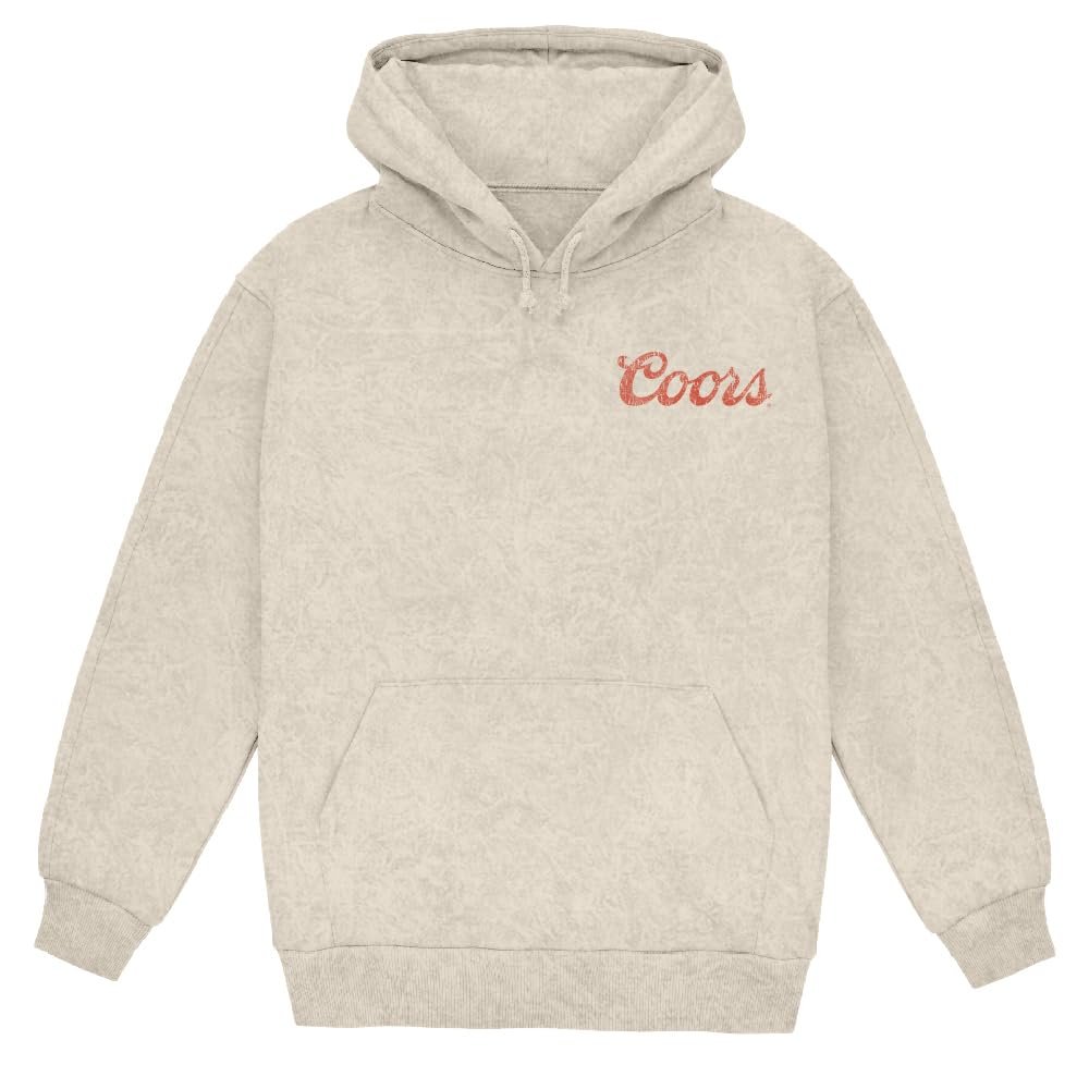 Changes Coors The Original Cowboy Pull-Over Hoodie (US, Alpha, X-Large, Regular, Regular, Beige)