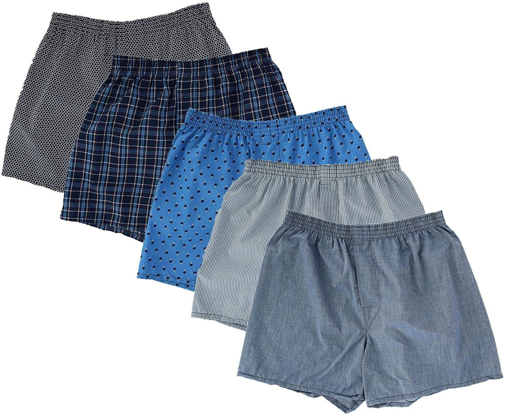 Fruit of the Loom Men's Woven Tartan and Plaid Boxer Multipack