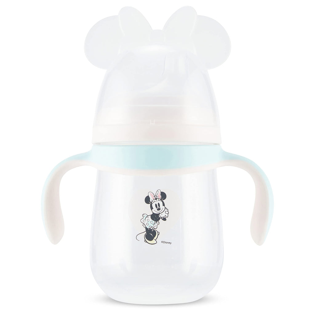 Disney Sippy Cups for Toddlers, Learner Sippy Cups for Kids with Pacifier, BPA-Free Trainer Cup with Handles, Leak-Proof Minnie Mouse and Mickey Mouse Sippy Cups, Perfect Unisex Gift for Children