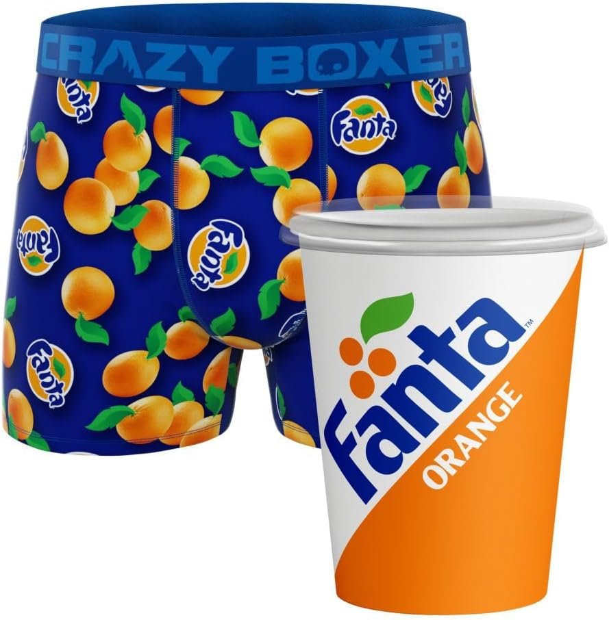 CRAZYBOXER Men's Underwear Fanta Oranges Stretch Breathable Boxer Brief Anti-irritation