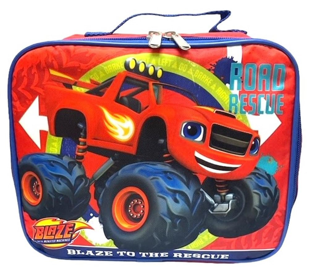 Ruz Blaze And The Monster Machine Kid's Insulated Lunch Box, Large