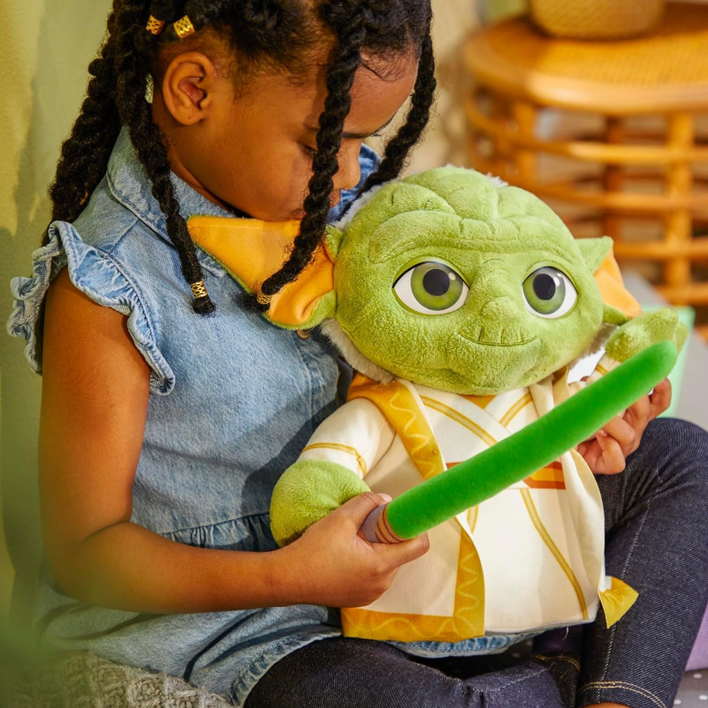 Star Wars: Young Jedi Adventures Master Yoda Plush, Plush, Toys, Preschool Toys for 3 Year Old Boys & Girls