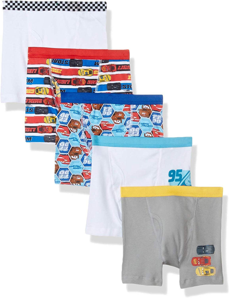 Disney Cars Toddler Boys' 5-Pack Boxer Briefs Underwear Lightning McQueen