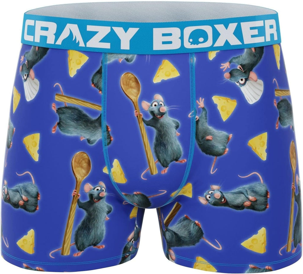 CRAZYBOXER Men's Underwear Disney Classic Original Distortion-free Boxer Brief Soft (3 PACK)