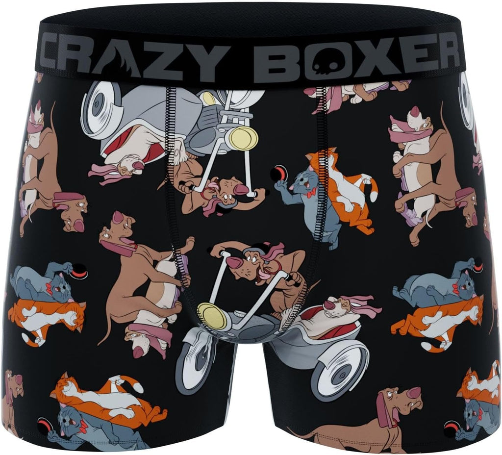 CRAZYBOXER Men's Underwear Disney Classic Mickey Distortion-free Boxer Brief Comfortable