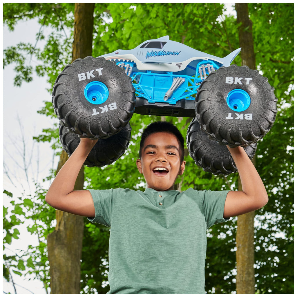 Monster Jam, Official Mega Megalodon All-Terrain Remote Control Monster Truck for Boys and Girls, 1:6 Scale, Kids Toys for Ages 4-6+