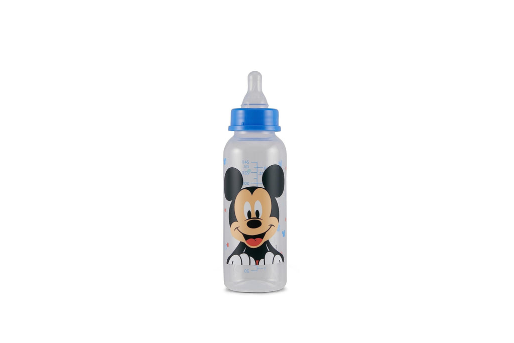 Baby Bottles 9 oz for Boys and Girls| 3 Pack of Disney "Mickey Mouse Pose" Infant Bottles for Newborns and All Babies | BPA-Free Plastic Baby Bottle for Baby Shower