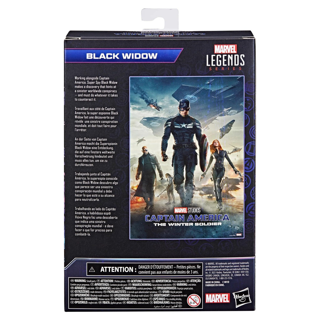 Marvel Hasbro Legends Series Black Widow, Captain America: The Winter Soldier Collectible 6 Inch Action Figures, Legends Action Figures