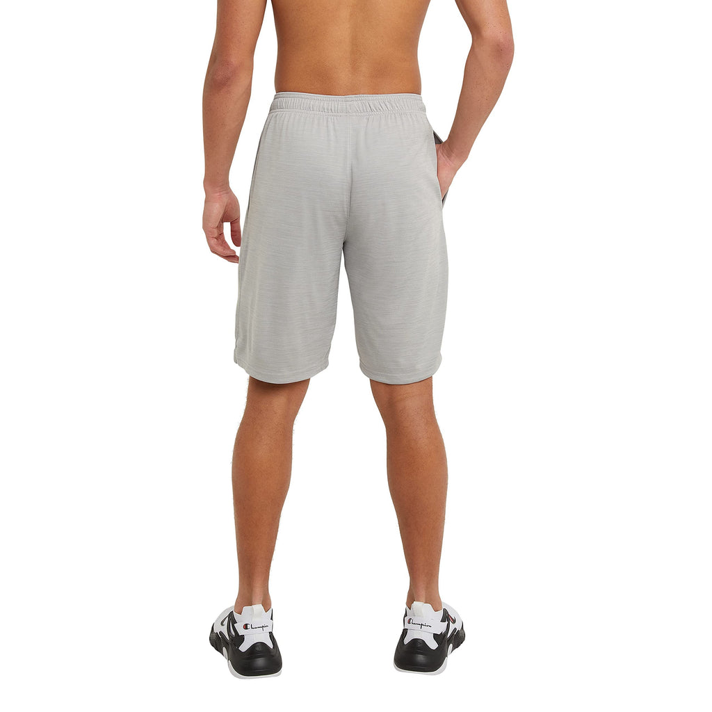 Champion Sport, Moisture Wicking, Athletic Men, Gym Shorts (Reg Tall), Oxford Gray C Logo, 4X-Large Big