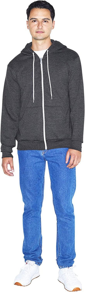 American Apparel Men's Flex Fleece Long Sleeve Zip Hoodie