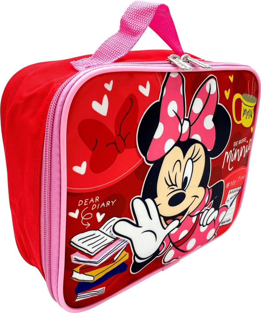 Disney/Marvel Licensed Kids Insulated Lunch Box (Cars- Red)