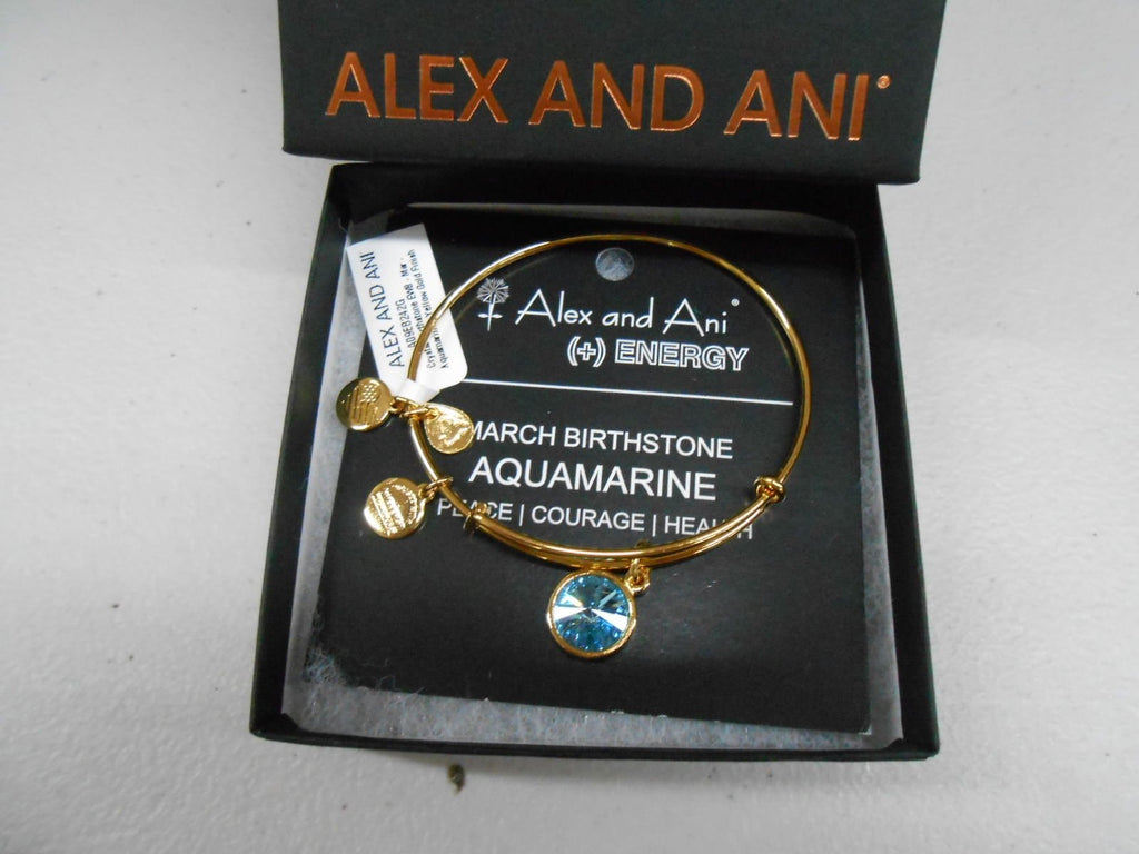 Alex and Ani Bangle Bar Imitation Birthstone Bangle Bracelet, 2.75"