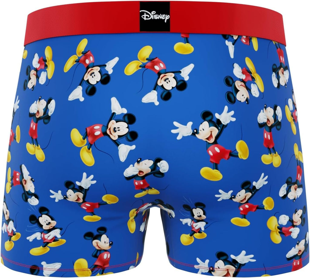 CRAZYBOXER Men's Underwear Disney Classic Original Distortion-free Boxer Brief Soft (3 PACK)