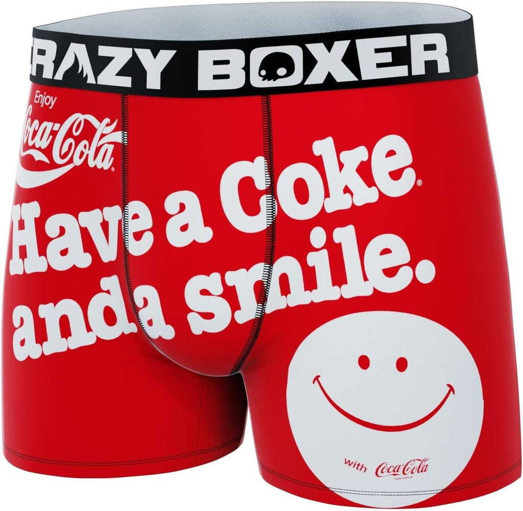 CRAZYBOXER Men's Underwear Coca Cola Stretch Breathable Boxer Brief Anti-irritation