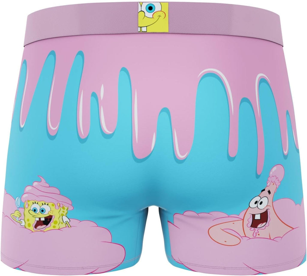 CRAZYBOXER Men's Underwear Spongebob Squarepants Anti-irritation Comfortable Boxer Brief Breathable