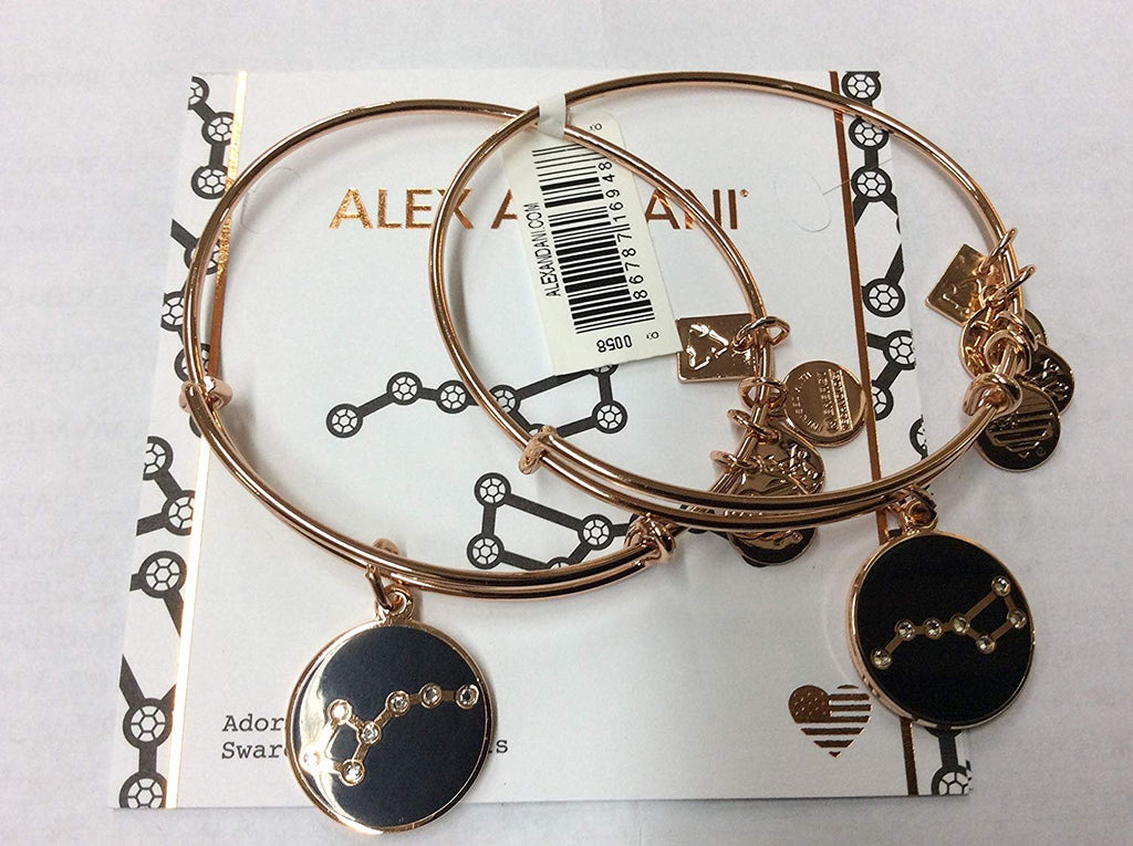 Alex and Ani Women's Charity by Design Big and Little Dipper Set of 2 Bracelet, Shiny Rose Gold