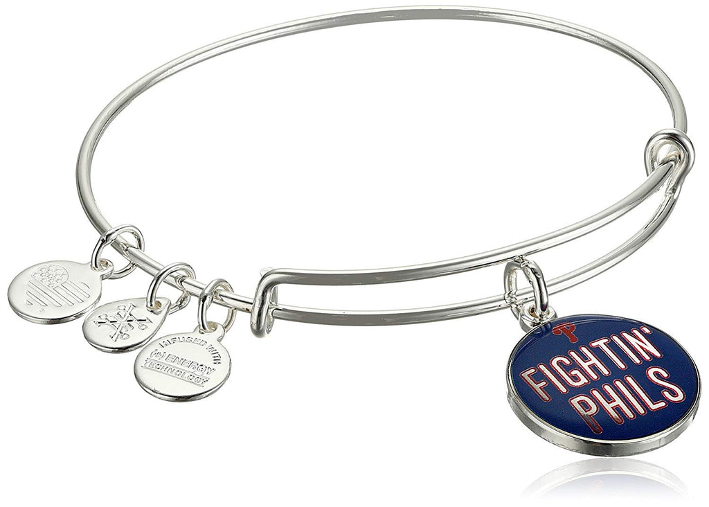 Alex and Ani Womens Fighting' Phils Charm Bracelet