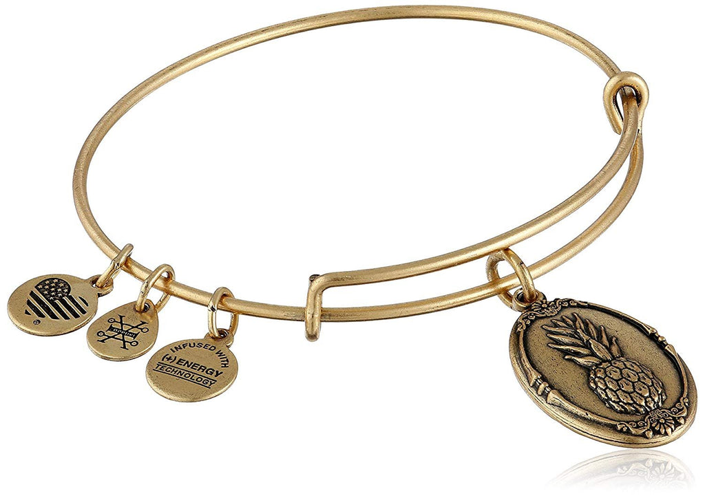 Alex and Ani Pineapple II Expandable Rafaelian Bangle Bracelet