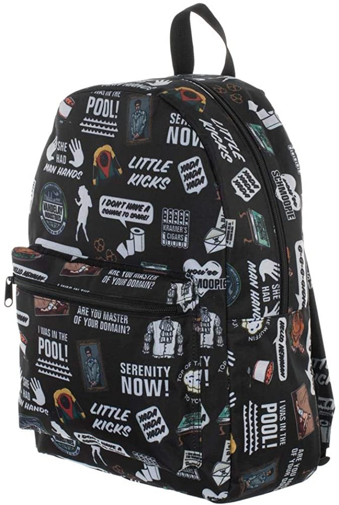 Seinfeld Sitcom Quotes Sublimated Print Backpack