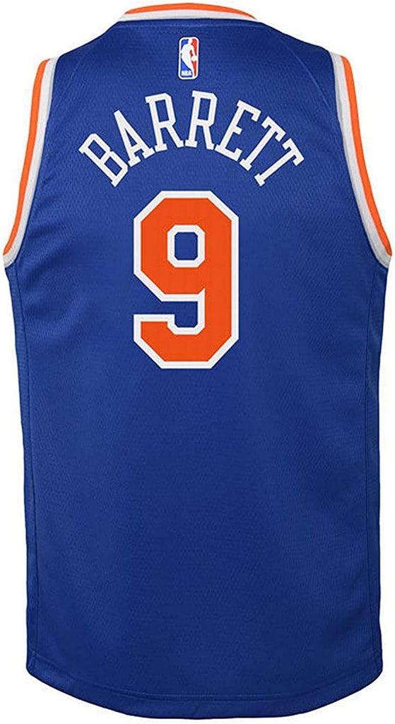 RJ Barrett New York Knicks #9 Blue Kids 4-7 Icon Edition Jersey (5-6)