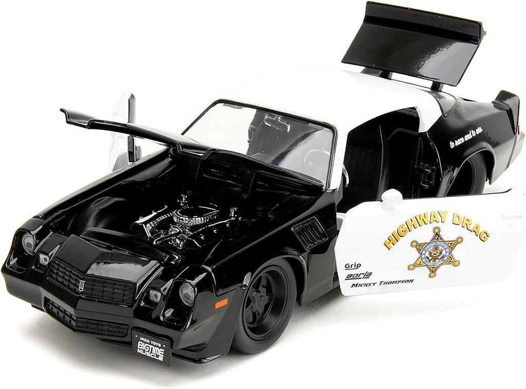 Big Time Muscle 1:24 1979 Chevy Camaro Z28 Die-Cast Car, Toys for Kids and Adults (Police Colors)