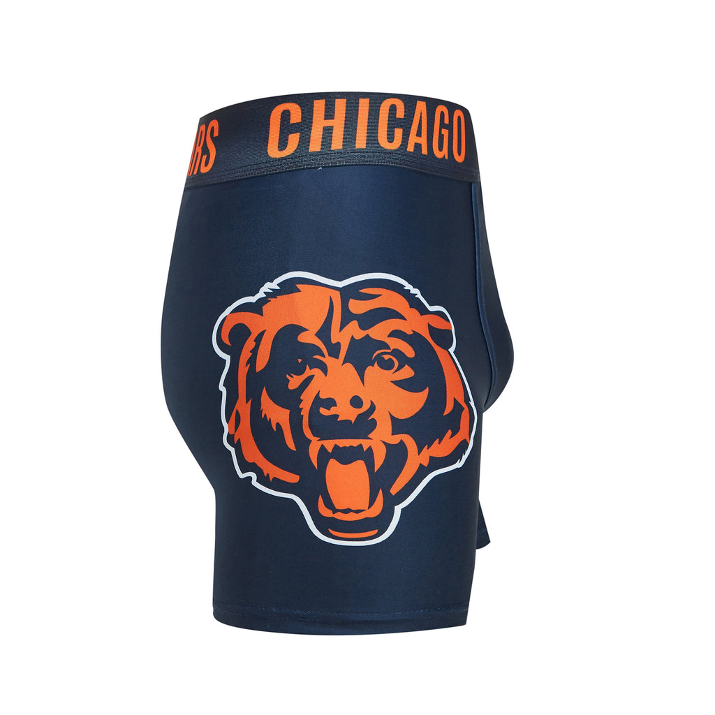 Chicago Bears Mens Boxer Briefs NFL Performance Active Underwear M-2X