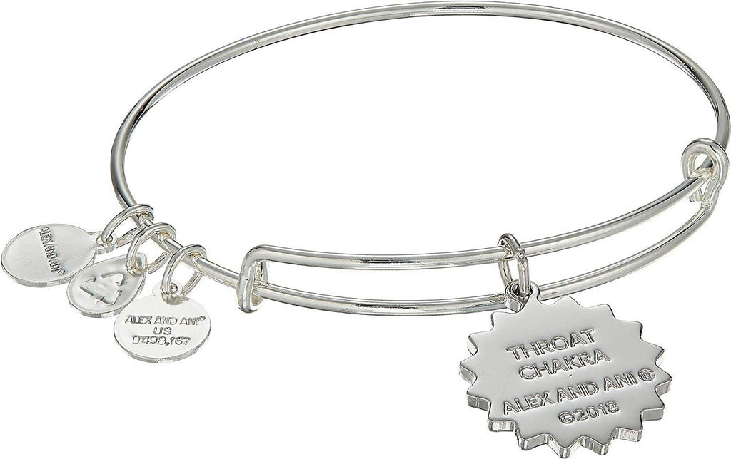 Alex and Ani Womens The Throat Chakra Bangle