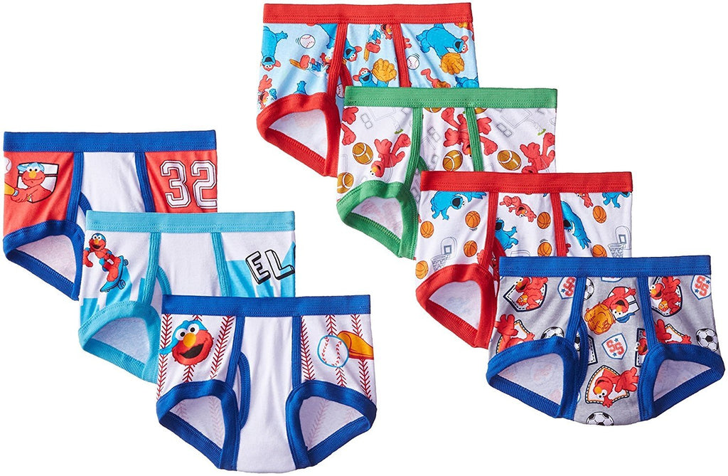 Sesame Street Boys' Character Toddler 7 Pk Underwear