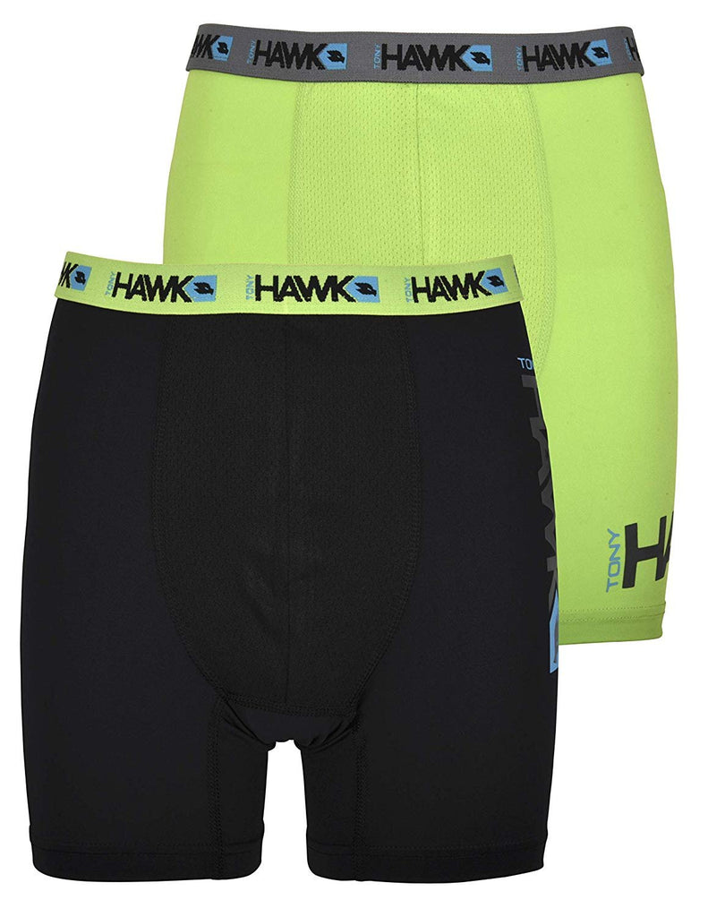 Tony Hawk Boys' Boxer Briefs 8-Pack Performance Dri Fusion Tech Compression No Fly Underwear