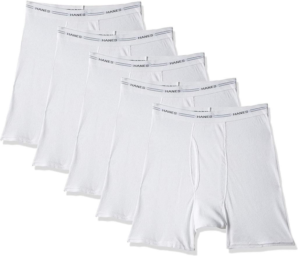 Hanes Ultimate Men's 5-Pack FreshIQ Boxer Brief 100% Cotton Briefs