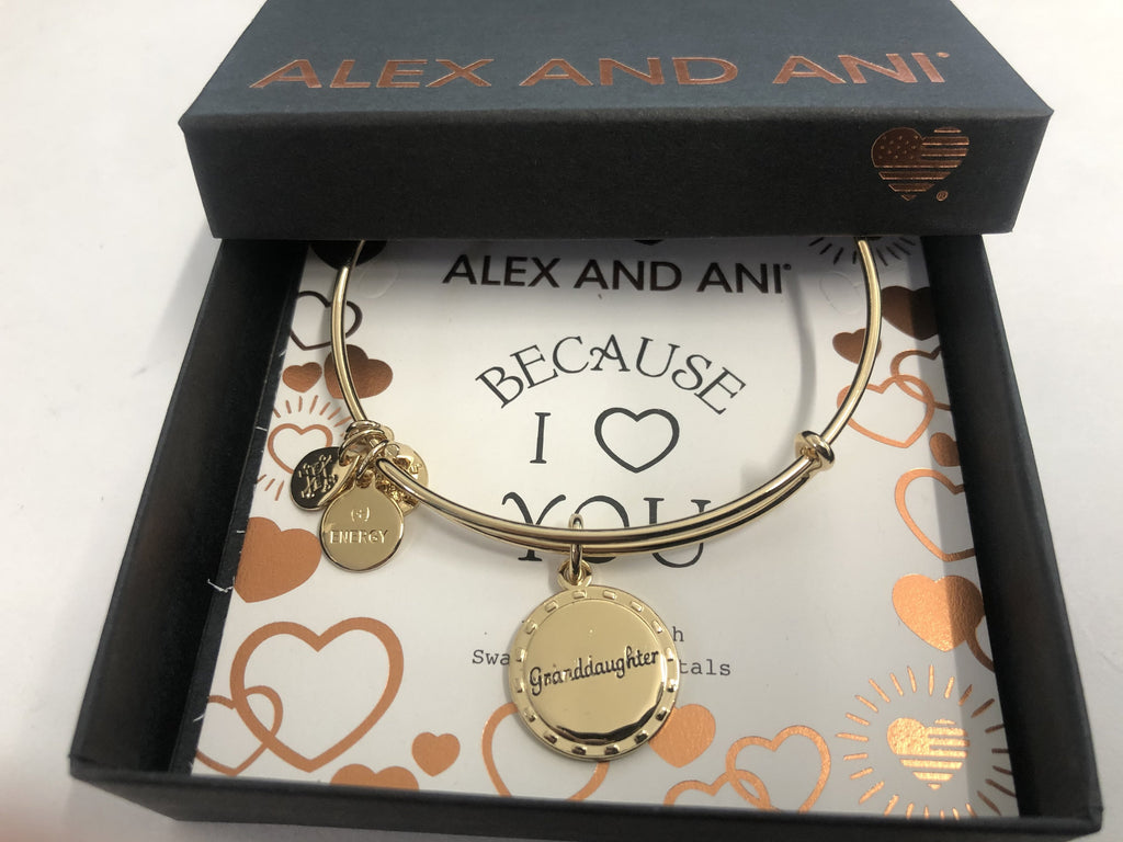 Alex and Ani Because I Love You Granddaughter IV EWB, SAG