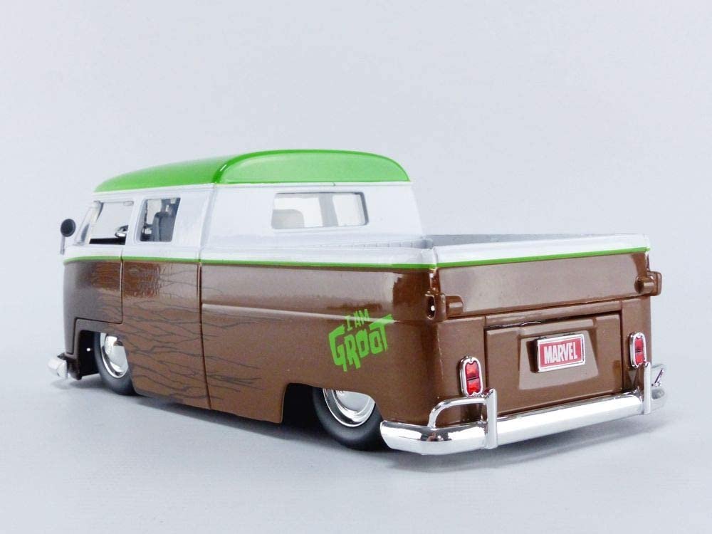 Jada Toys Marvel Guardians of the Galaxy Groot & 1963 Bus Pickup 1:24 die-cast vehicle with figure (31202)