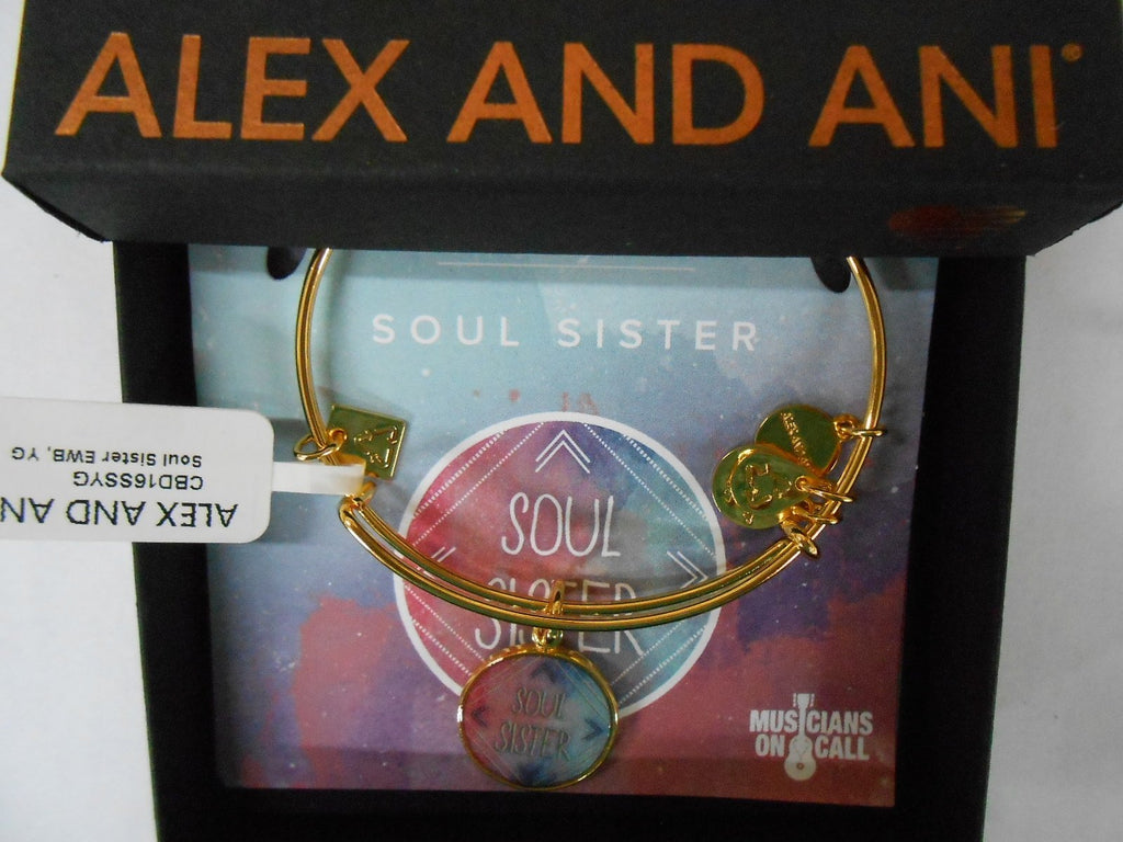 Alex and Ani Soul Sister Bangle in Shiny Gold Finish CBD16SSYG